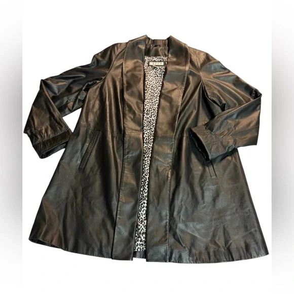 Preston & York Classic Black Leather Jacket - Picture 3 of 11